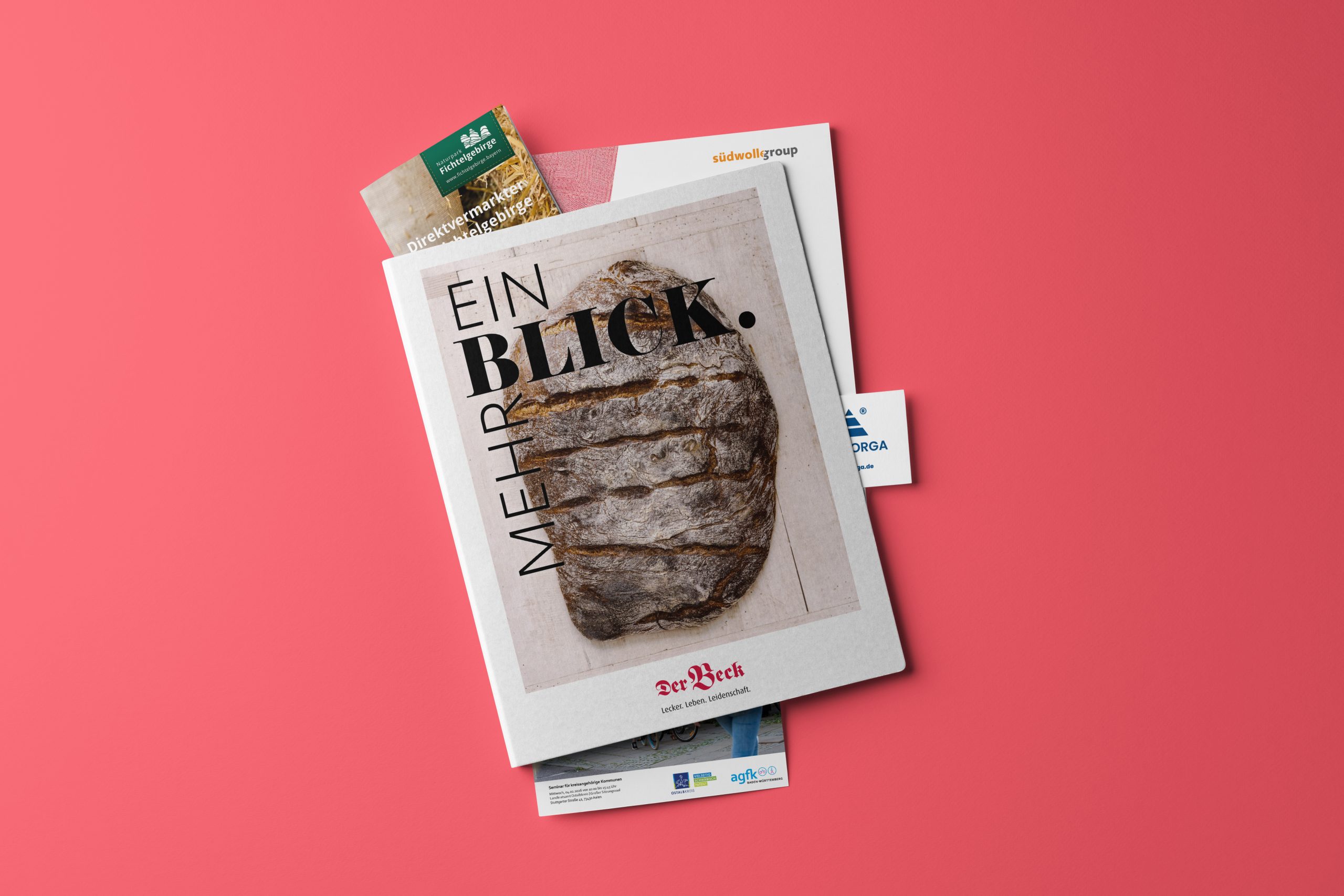 Editorial- und Printdesign-Projekt der rubi agentur mit modern gestaltetem Magazinlayout.
