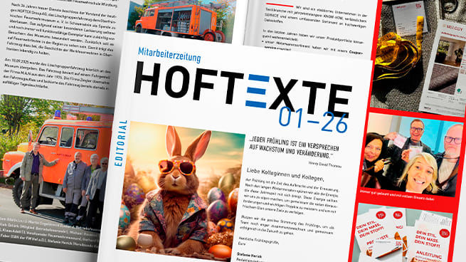 Hoftexte Mitarbeitermagazin