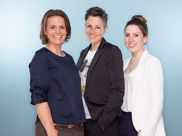 rubi Team: Nicole Gahse, Susanne Hruby und Olivia Binker